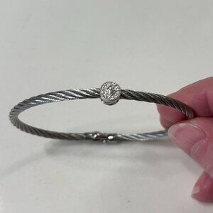 Charriol Diamond Station Cable Bracelet